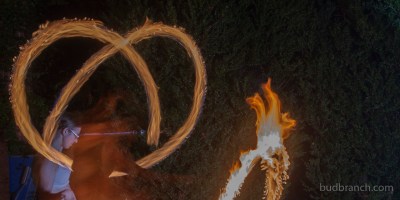 Fire spinning