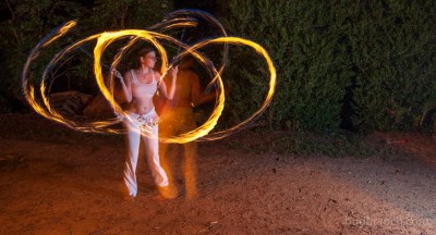 Fire spinning