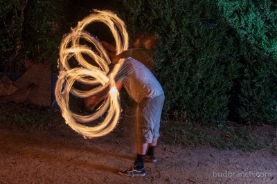 Fire spinning