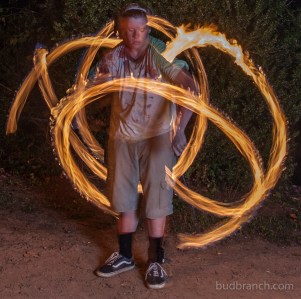 Fire spinning