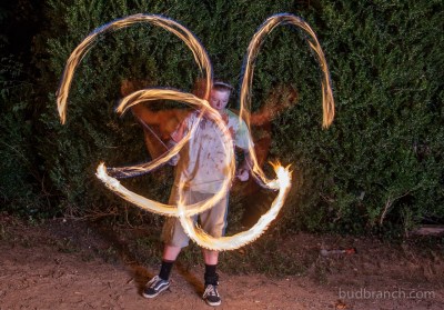 Fire spinning