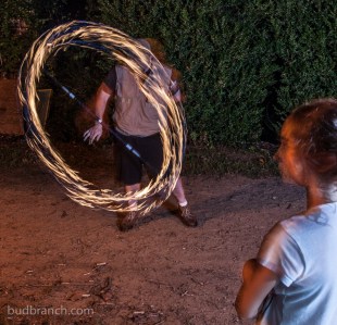 Fire spinning