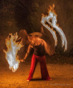 Fire spinning