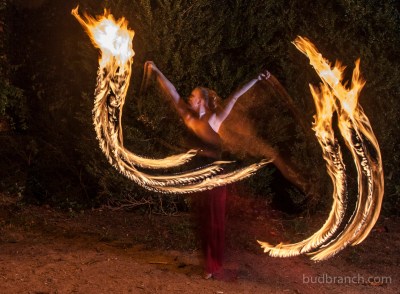 Fire spinning