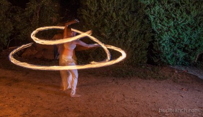 Fire spinning