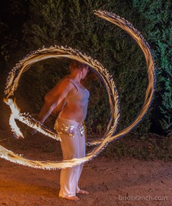Fire spinning