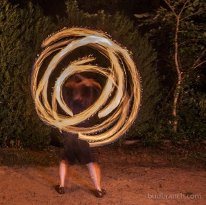 Fire spinning
