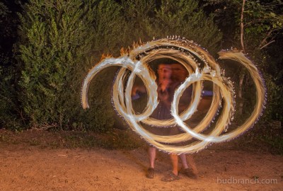 Fire spinning