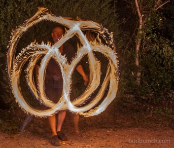 Fire spinning